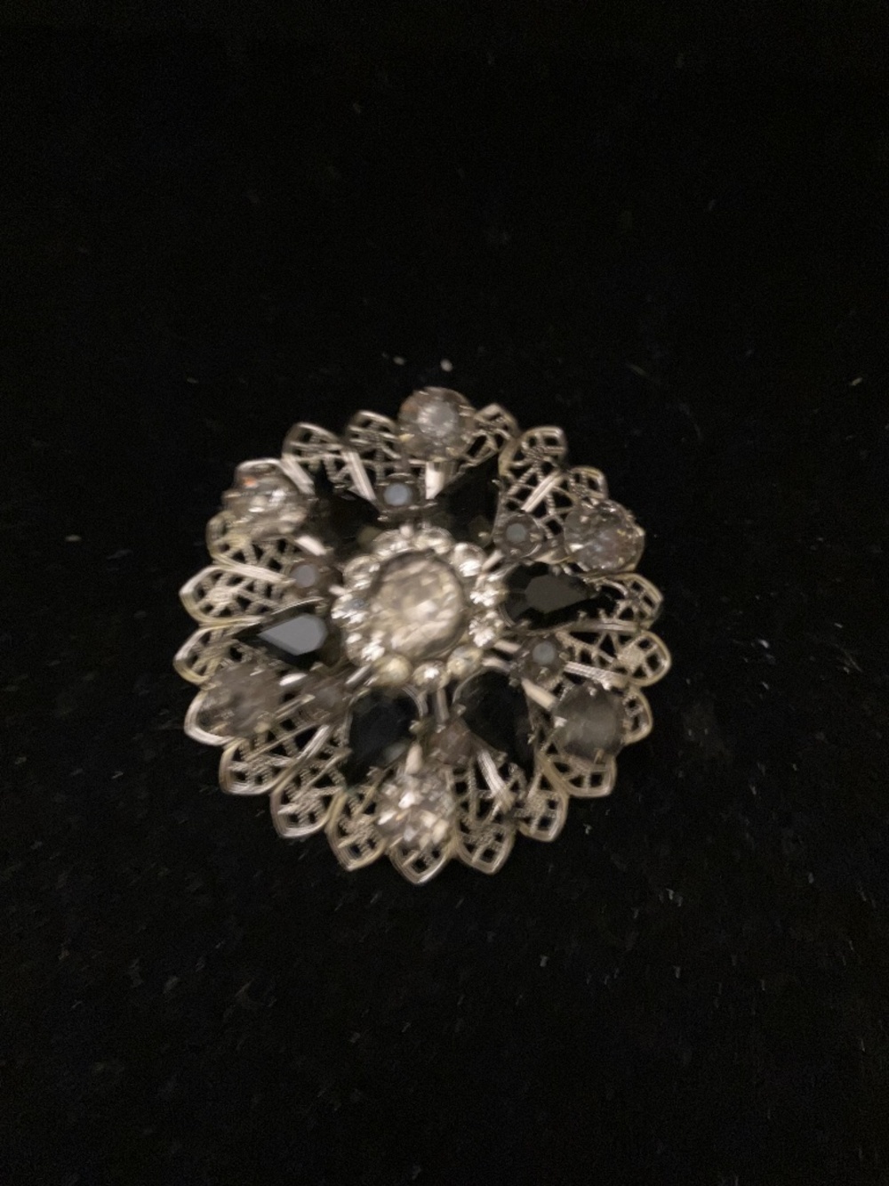 Black and Silver Pin
